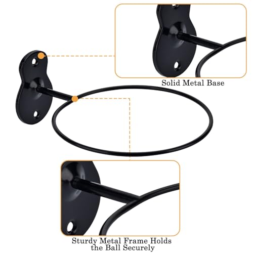 7-Inch Metal Basketball Holder Wall Mount - Cal Shape