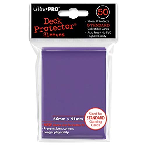Deck Protectors for Trading Cards - Purple, 50-Pack