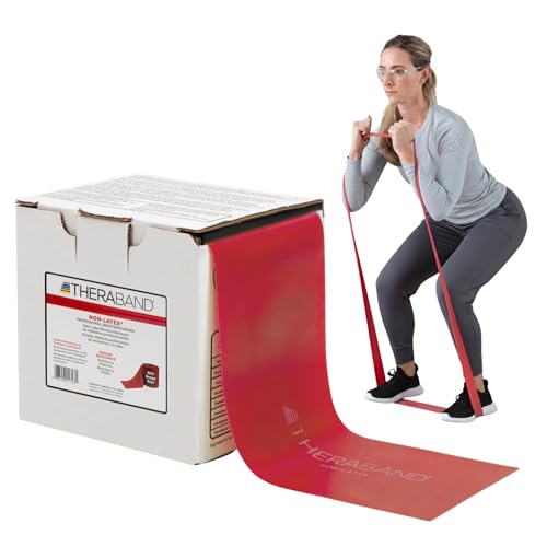Non-Latex Resistance Band - Medium, 25-Yard Roll for Exercise