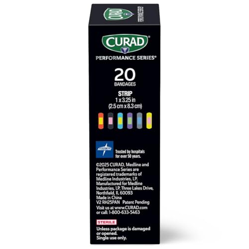 Antibacterial Fabric Bandages for Active Lifestyles - 20 Count