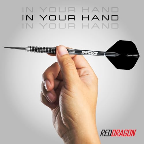Red Dragon Pegasus Original 24g Tungsten Darts Set with Case - Black Variant