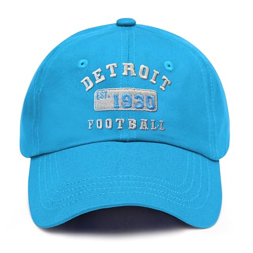 Vintage 3D Embroidered City Baseball Cap - Adjustable Detroit Hat
