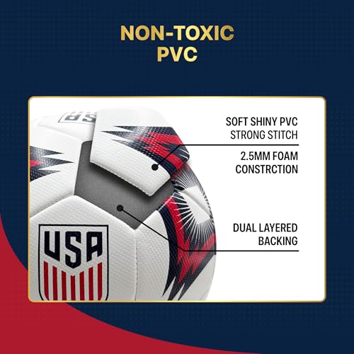 US Soccer Federation Soccer Ball - USMNT White - Size 3