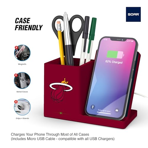 Wireless Charger and Desktop Organizer with Fast Charging