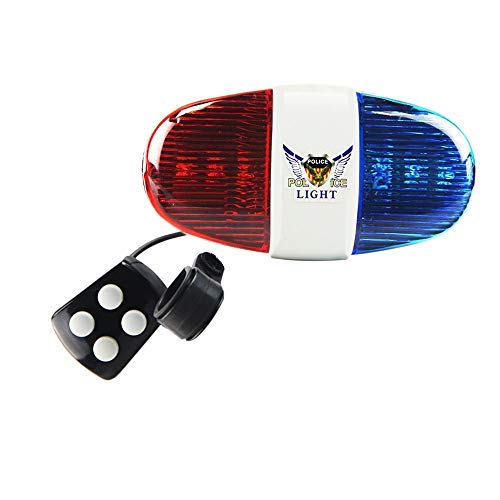 Police Sound Light Bike Horn for Kids – LED Flashing Siren Bell