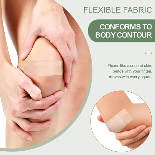 Hysimedy Silicone Bandages for Sensitive Skin 1.63x4 Inch Painless Removal – Hypoallergenic, Repositionable, Latex-Free First Aid Bandages