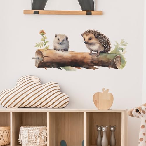 Hedgehog Wall Decal Hedgehog Wall Stickers Lovely Hedgehog Decor Pegatinas para Pared Calcoman?as para Pared De Cuarto Wall Stickers for Girls Room Children's Room Wall Decals Peel and Stick