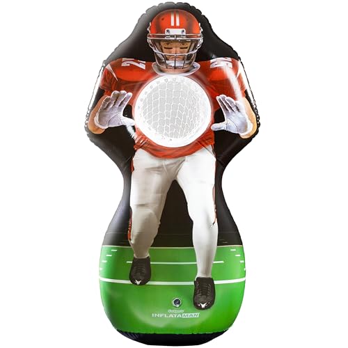 Inflatable Football Challenge Game Set - Includes 4 Footballs & Scoreboard