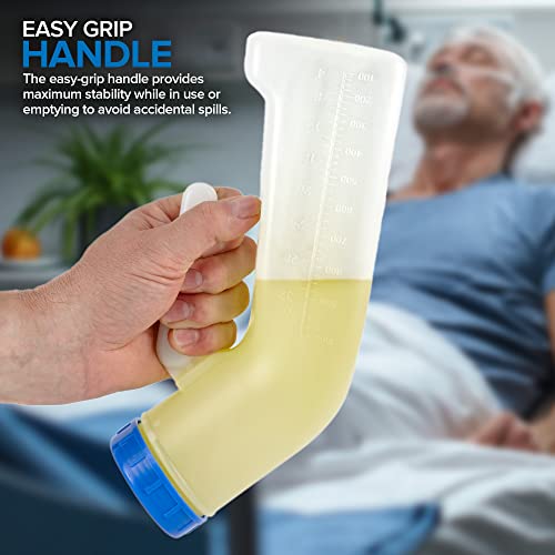 2-Pack Unisex Portable Urinal Bottles with Funnels - 32oz Travel & Emergency Use