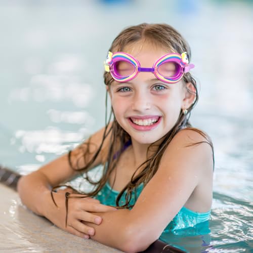 Anti-Fog Swimming Goggles for Kids - Cute Unicorn Design
