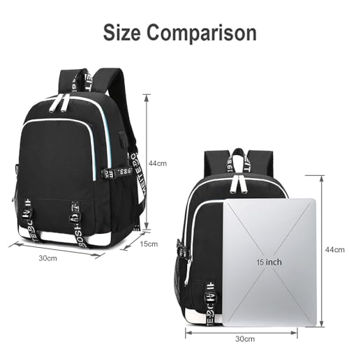 Multifunction Soccer Player Backpack - Travel Laptop Bag - Multicolour