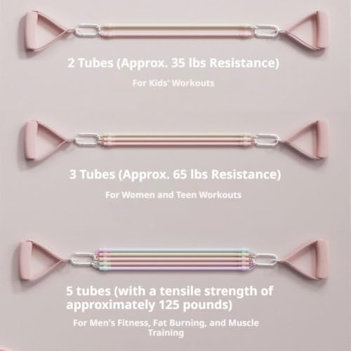 11-Piece Resistance Band Set with Pilates Bar - Home Gym Kit