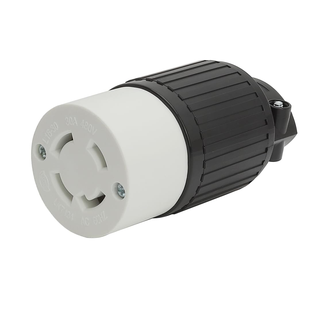 Nema L16-30R Male 30A 480V Industrial Grade AC Power Plug, NEMA L16-30R Locking Plug, 3-Pole, 4-Wire Grounding, AC 60HZ AD0144