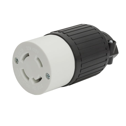 Nema L16-30R Male 30A 480V Industrial Grade AC Power Plug, NEMA L16-30R Locking Plug, 3-Pole, 4-Wire Grounding, AC 60HZ AD0144