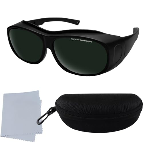 Laser Safety Glasses Red Light Therapy Goggles UV Blocking Laser Glasses for Laser Cosmetology Operator Eye Protection