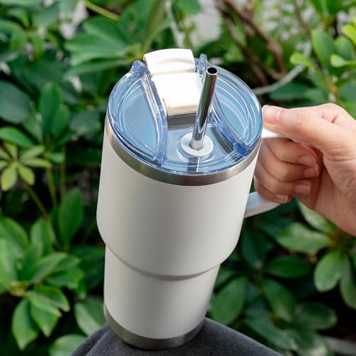 30oz Replacement Lid with Lock for YETI Tumblers - White