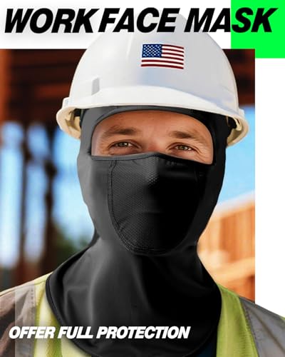 Cooling Breathable Balaclava Face Mask - Black