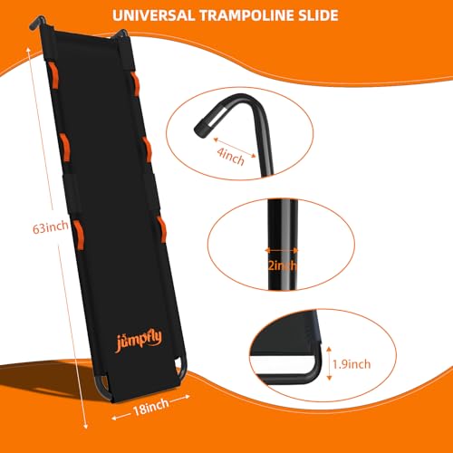 Universal Trampoline Slide Ladder with Handles - Orange
