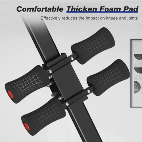 Adjustable Ab Workout Machine - Foldable Ab Trainer - Black
