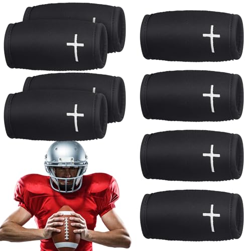 AceOrbit 8-Pack Cross Football Chin Strap Cover for Protective Gear