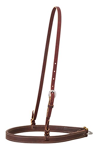 Weaver Equine Noseband – Heavy Harness Leather, Stainless Hardware