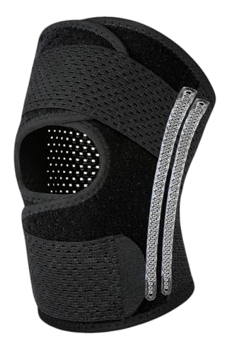 Adjustable Knee Brace for Pain Relief - Medium Black-Right