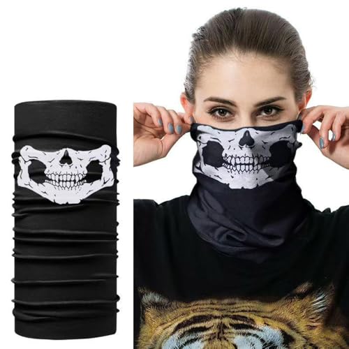 Skull Mask Gaiter Headwear - Breathable Seamless Balaclava