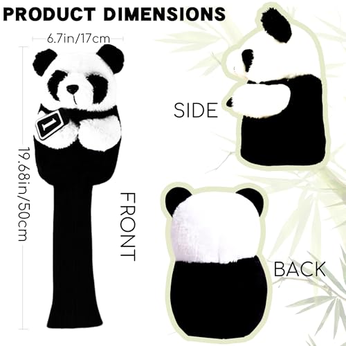 Panda Golf Driver Head Cover - Plush Animal Golf Club Protector for Men & Women