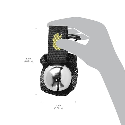 Magnetic Bear Bell with Silencer - Hiking Safety Gear - Silver
