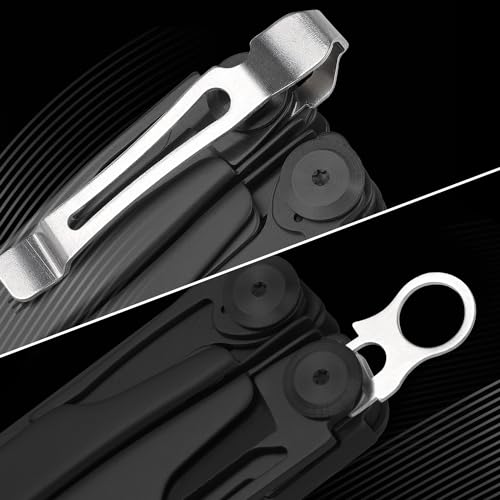 Stainless Steel Quick Release Pocket Clip & Lanyard Ring Set - 1