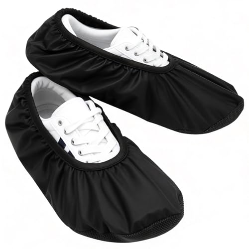 Bowling Shoe Covers - Medium Non-Slip PVC & Polyester Protectors