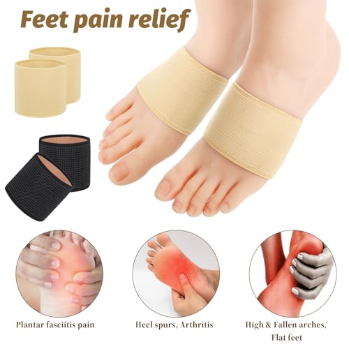 Arch Support Sleeves - Compression Foot Wraps for Flat Arches