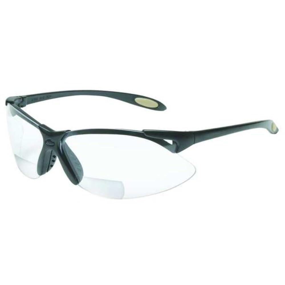 Honeywell UVEX A951 Reader/Magnifier Series Black Frame, +2.0 Diopter Clear Lens with Anti-Scratch Hardcoat