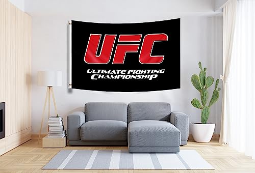 UFC Flag Fighting Championship Banner 3x5Ft Indoor Outdoor Room Decor