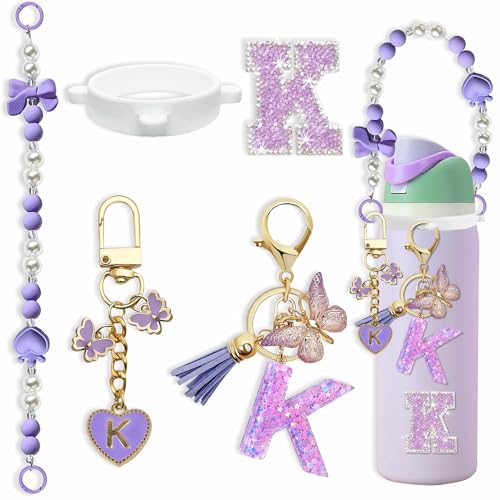 5-Piece Accessory Set for Owala Water Bottles - Purple