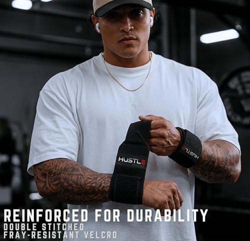 18" Weightlifting Wrist Wraps - Heavy-Duty Gym Support Straps - Carbon