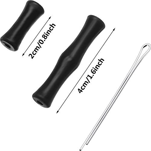 Bowstring Finger Guards - 6 Sets Archery Protector - Black