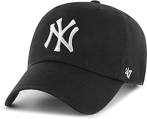 47 Clean-Up Unisex Adjustable MLB Cap New York Yankees Black - One Size