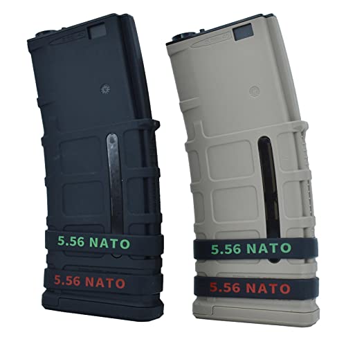 5.56 NATO Magazine Marking Bands - 12 Pack Green