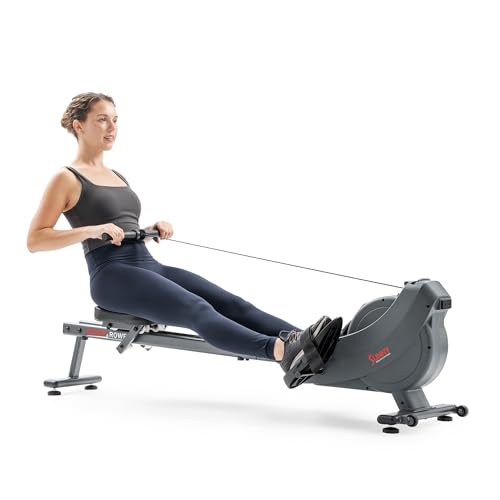 Smart Magnetic Rower - Compact Quiet Rowing Machine - Black