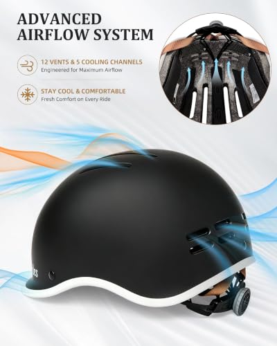 Jetxles Carbon Black Adult Ebike Helmet L 57-61cm Retro Visor Commuter Gear