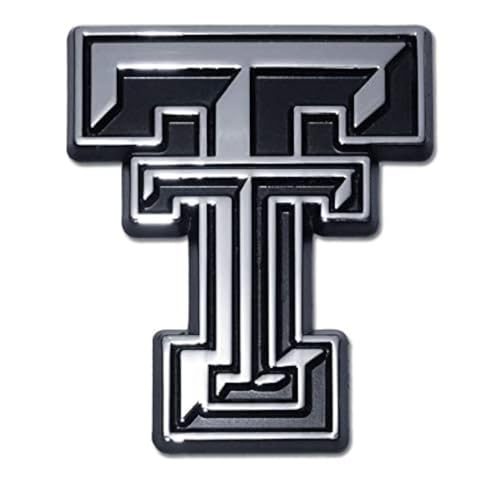 Texas Tech Red Raiders Premium Metal Auto Emblem - Chrome
