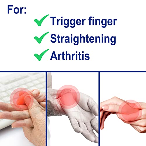 Finger Splint Support Brace Kit - 5 Pcs for Pain Relief & Stabilization (Black, Gray, Red, Yellow, Green)