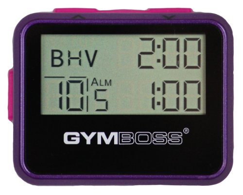Interval Timer and Stopwatch - Compact Violet/Pink Design