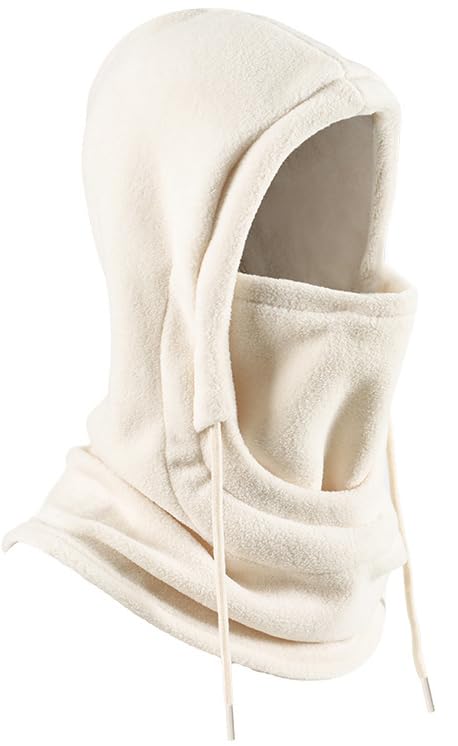 Windproof Fleece Balaclava Ski Mask for Winter - Beige