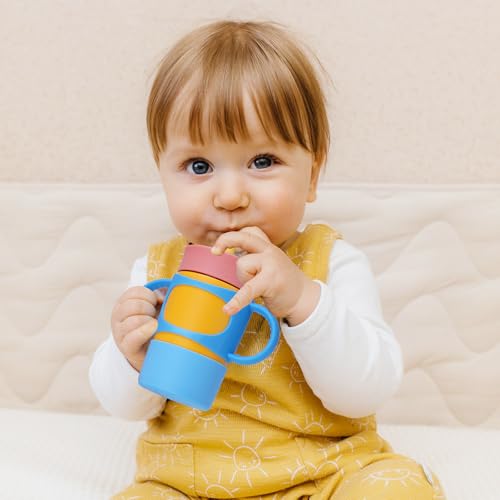 Silicone Handle & Boot for Owala Kids Tumbler 12oz 15oz - Blue