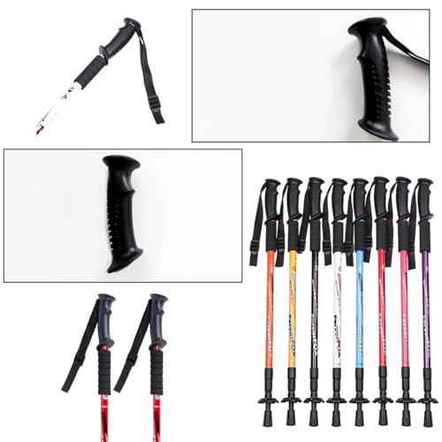 Trekking Pole Handle Grip Replacement Rubber Sleeves - 2 Pack