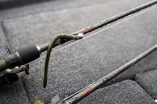 PowerBait Bottom Hopper Soft Bait - Green Pumpkin Red / 6.25"