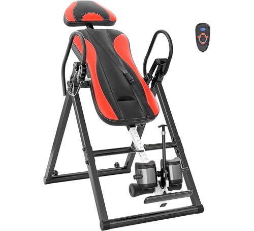 Massage & Heat Inversion Table for Back Pain Relief - W1-Red