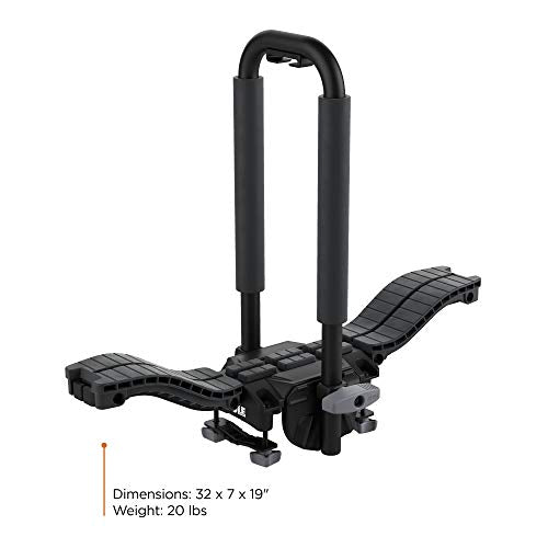Kayak and SUP Roof Rack - J-Style Carrier, 130lb Capacity